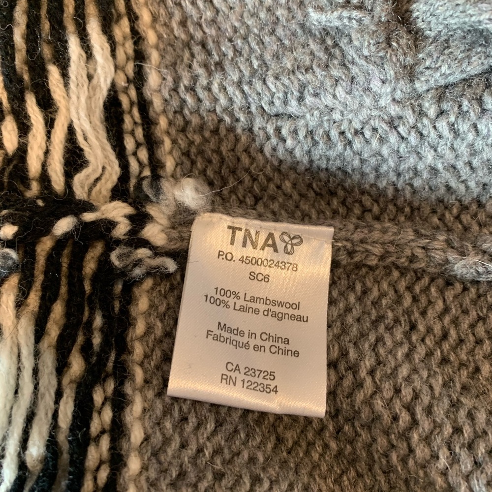 Aritzia TNA | Sea to Sky 100% Lambswool Zip Up Sweater - Picture 7 of 9